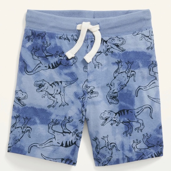 New Blue Dino / T. Rex Printed Jersey Shorts - Picture 3 of 3